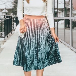 Ombré midi skirt